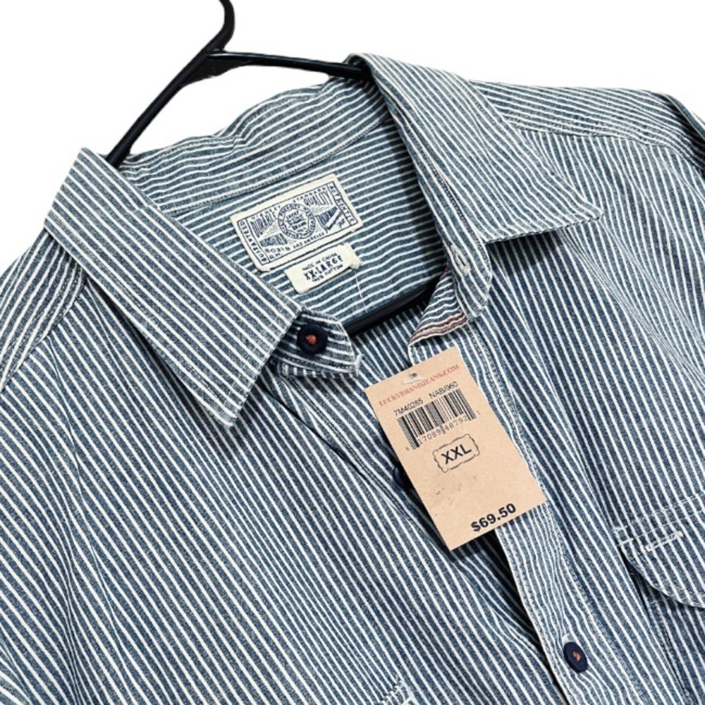 NWT Lucky striped men’s button-down shirt